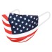 Double Layer Knitted National Flag Face Mask Washable Anti-Fog