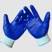 Nylon Blue Nitril Gloves Non-Slip Waterproof Oil-proof Thickened Industrial Protection Gloves