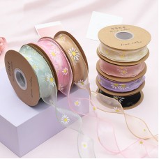 4.5cm Little Daisy Mermaid Gift Ribbons Flower Gift Packaging