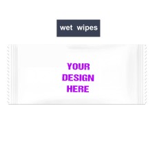 Custom Printed Wet Wipes 1pcs Per Pack