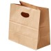 11'' x 11'' x 6'' Die Cut Brown Kraft Paper Bags Printing