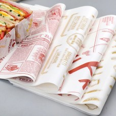 45g Food Wax Paper Sanwich Bread Hamburger Packing Papers Printing