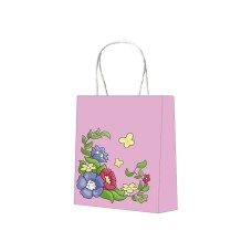 9.8''x 10.6'' x 5.2''Shopping Bags With Paper Handle Full Color Printing 5000pcs