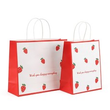 9.8''x 10.6'' x 5.2''Shopping Bags With Paper Handle Full Color Printing 2000pcs