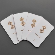 3.5'' x 2'' Gold Stamping Round Business Cards Printing