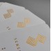 3.5'' x 2'' Gold Stamping Round Business Cards Printing