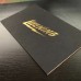 3.5x2 Business Cards Gold Painted Edge Black 38pt 700GSM