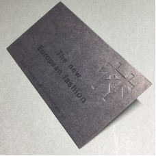 Custom Blind Embossing Luxury Business Cards With Metallic Paper