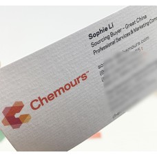 350g Conqueror Laid Textured Embossed Business Cards