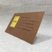 Gold Foil Brown Kraft Paper Cards With Gold Foil Edges