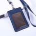 Custom Genuine Leather ID Cards Holder With Lanyards