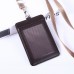 Custom Genuine Leather ID Cards Holder With Lanyards