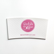 Disposable Embossing Coffee Sleeve With Your Logo Printing