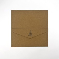 Black Foil Logo Premioum Brown Envelopes Gift Envelope