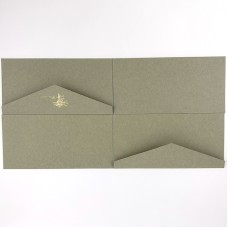 Gold Foil Logo Premioum Straw Color Envelopes Gift Envelope