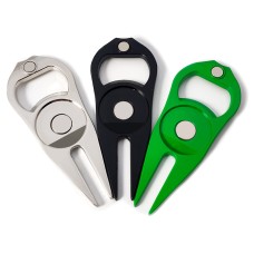 Golf Divot Repair Tools Pitchforks Metal with Enamel Golf Ball Markers