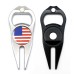 Golf Divot Repair Tools Pitchforks Metal with Enamel Golf Ball Markers