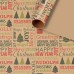 Custom Kraft Paper Gift Wrapping Paper Rolls