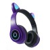 Cat Ear Lighting Bluetooth Headset  Wireless Gaming Sport Headset