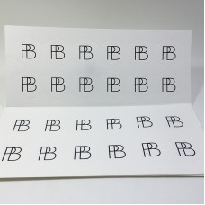 Custom Conqueror Cotton Paper Stickers With Black Foil Logo