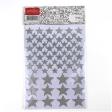 Custom Star Shapes Silver Gold Foil Paper Stickers