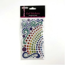 Rainbow Dots Gel Stickers