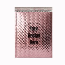 10'' x 11.8'' Metallic Pink Bubble Bags Printing