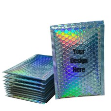 10'' x 11.8'' Silver Foil Bubble Bags Printing