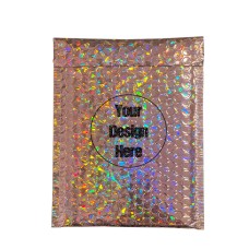 10'' x 12.6'' Gold Foil Bubble Bags Printing