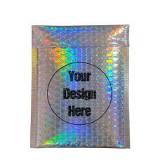 7.9'' x 11.8'' Holographic Foil Bubble Bags Printing