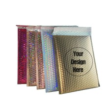 8.7'' x 11.8'' Holographic Foil Bubble Bags Printing