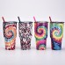 30 OZ Tie Dye Creative Straw Coffee Cups Ice Cups Outdoor