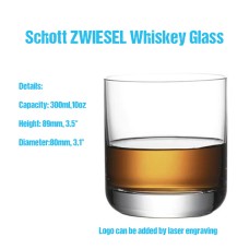 10 OZ Schott Whiskey Glasses With Laser Engraving Logo