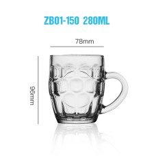 280ml Glass Beer Cups Whisky Cups With Logo Engraving