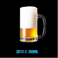 300ml ZB72-2 Glass Beer Cups Whisky Cups With Logo Engraving