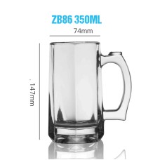 350ml 12 OZ ZB86 Glass Beer Cups Whisky Cups