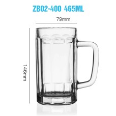 ZB02-400 465ml 16 OZ Glass Beer Cups Whisky Cups