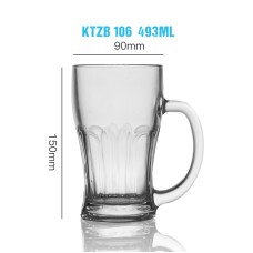 KTZB106 493ml 16 OZ Glass Cool Beer Cups Whisky Cups