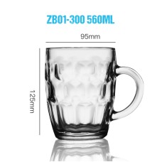 ZB01-300 560ml 19 OZ Glass Beer Cups Whisky Cups