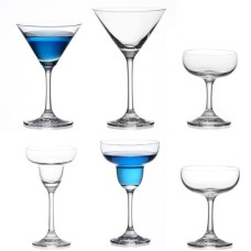 Creative Personalized Martini Margarita Crystal Glasses