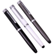 3 in 1 Touch Screen Black Colloid USB Ballpoint Pen