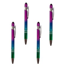 Gradient Color Spray Aluminum Rod Ballpoint Pen Office Stationery With Customized Logo