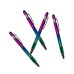 Gradient Color Spray Aluminum Rod Ballpoint Pen Office Stationery With Customized Logo