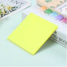 Fluorescent Color Sticky It Notes Transparent PET Sticky Notes Office Student Index Stickers