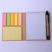 Recycle Kraft Paper Cover Sticky Notebook Sticky It Notes With Pen