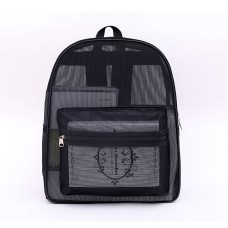 Custom Mesh Backpack Transparent Beach Bags