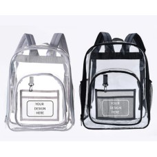 Transparent Backpacks Clear PVC Waterproof Plastic Fashion Simple Bag