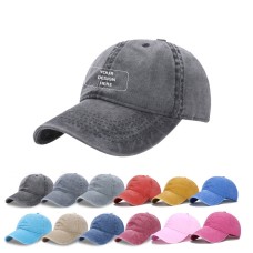 Washed Denim Baseball Caps