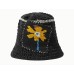 Applique Knit Bucket Hat