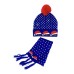 Custom Colorful Luminous Beanies With Scarf For Kids Christmas Gifts